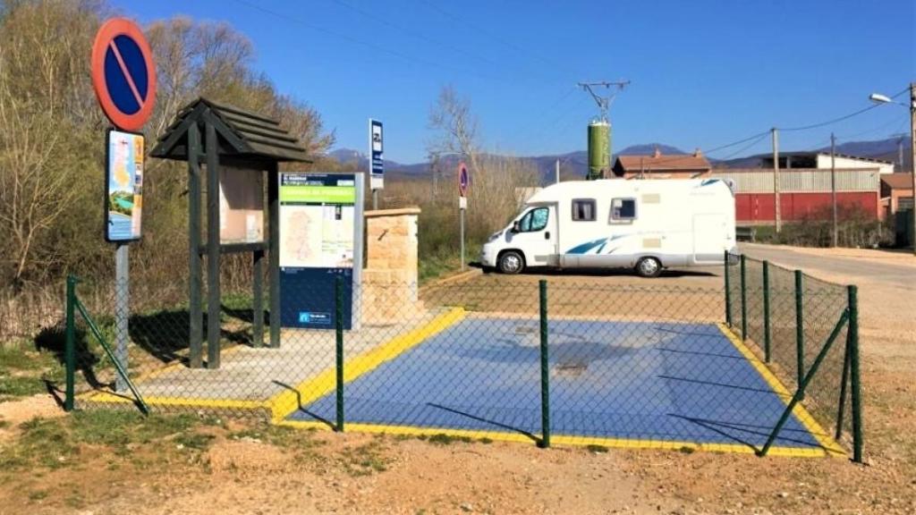Zona de autocaravanas en Palencia