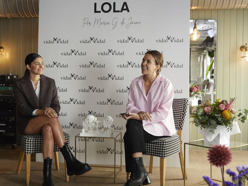 María García de Jaime durante la presentación de su colección para Vidal & Vidal.