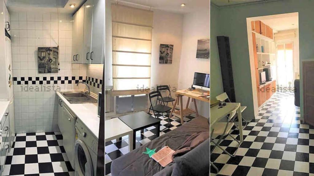 Algunas de las estancias del piso que se convirtió en el estudio de Antonio Pardo.