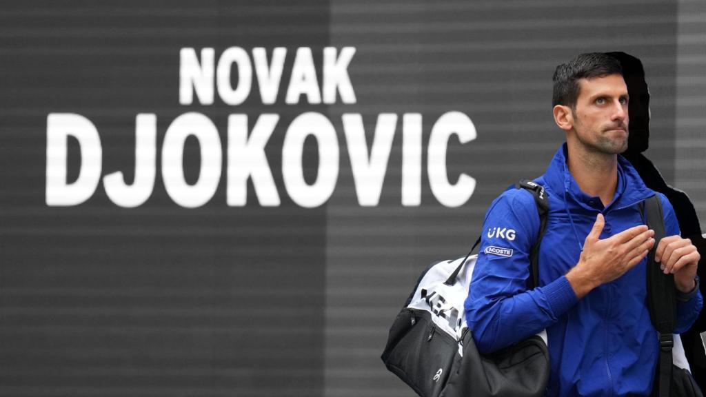 Novak Djokovic, en un fotomontaje