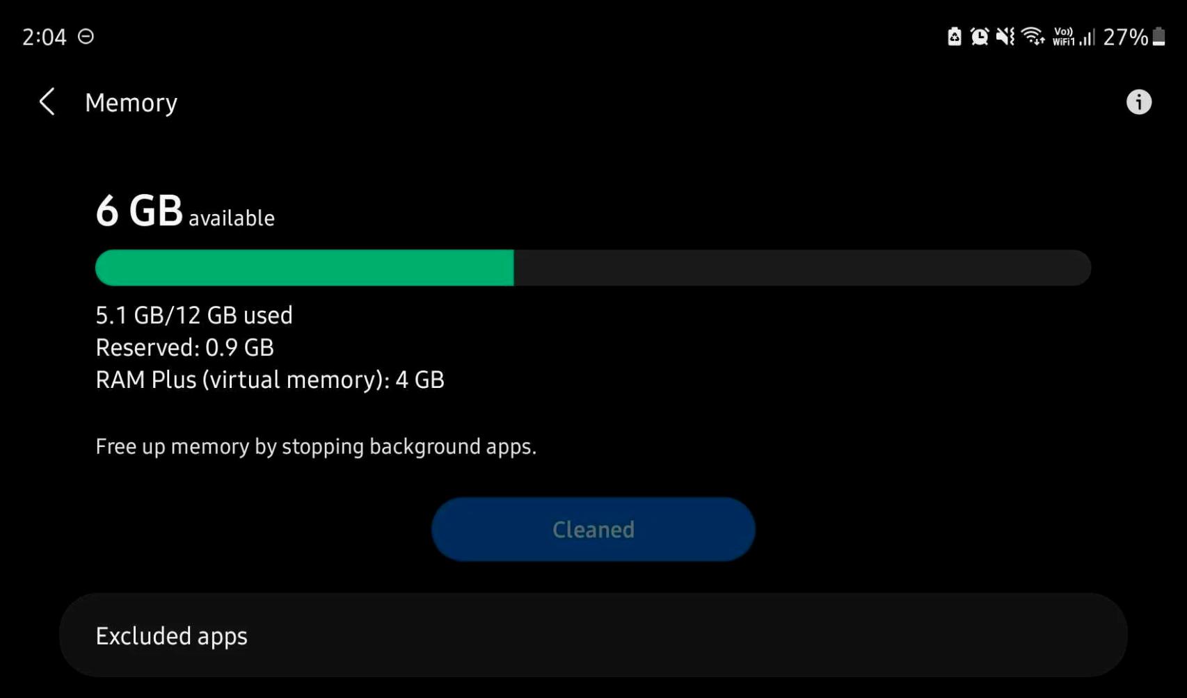 RAM Plus en el Galaxy Z Fold 3