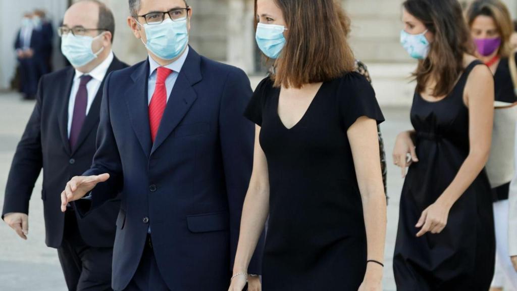 Félix Bolaños, ministro de la Presidencia, y Ione Belarra, ministra de Derechos Sociales.