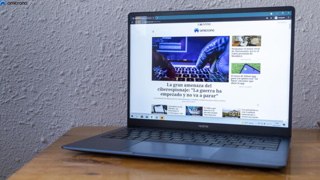 Pantalla del Realme Book