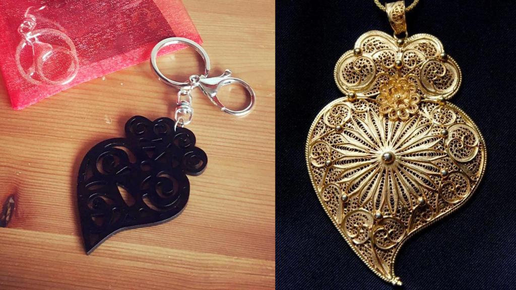 Llavero para la boda y un corazón de novia