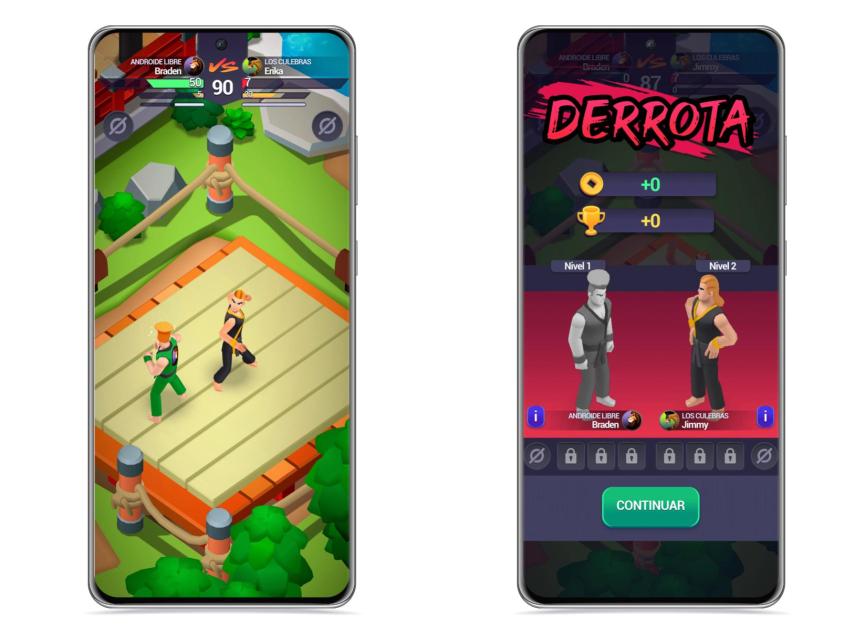 Combate perdido en Dojo Master