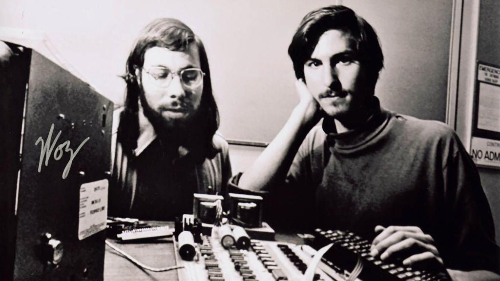 Steve Jobs con Steve Wozniak