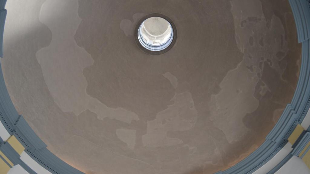 El techo de la capilla.