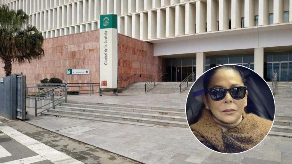 Montaje de Isabel Pantoja y la Ciudad de la Justicia