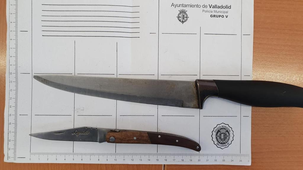 Imagen de los cuchillos intervenidos