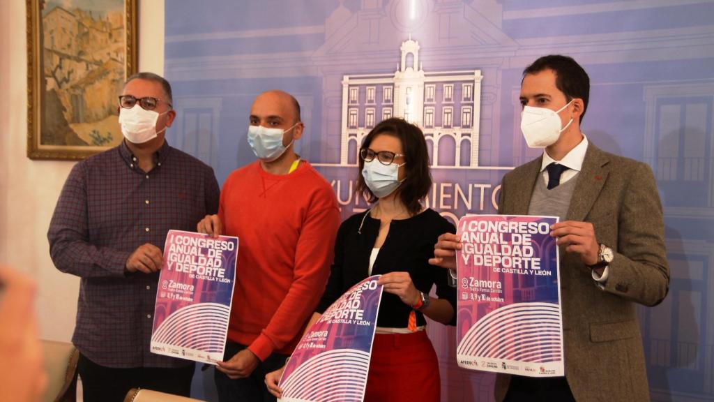 Un momento de la presentación del primer Congreso de Igualdad y Deportes de Castilla y León