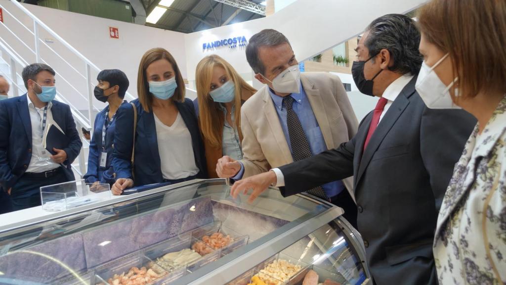 Abel Caballero durante su visita a Conxemar esta mañana.