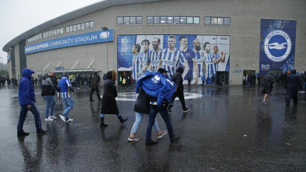 Inmediaciones del estadio del Brighton
