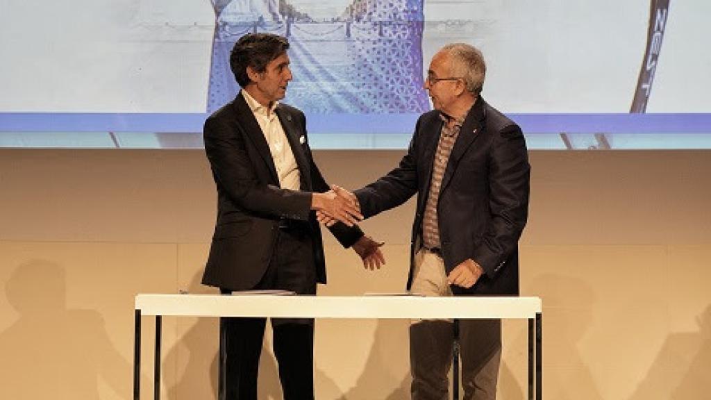 José María Álvarez-Pallete y Alejandro Blanco, en el acuerdo de ampliación de las becas Podium