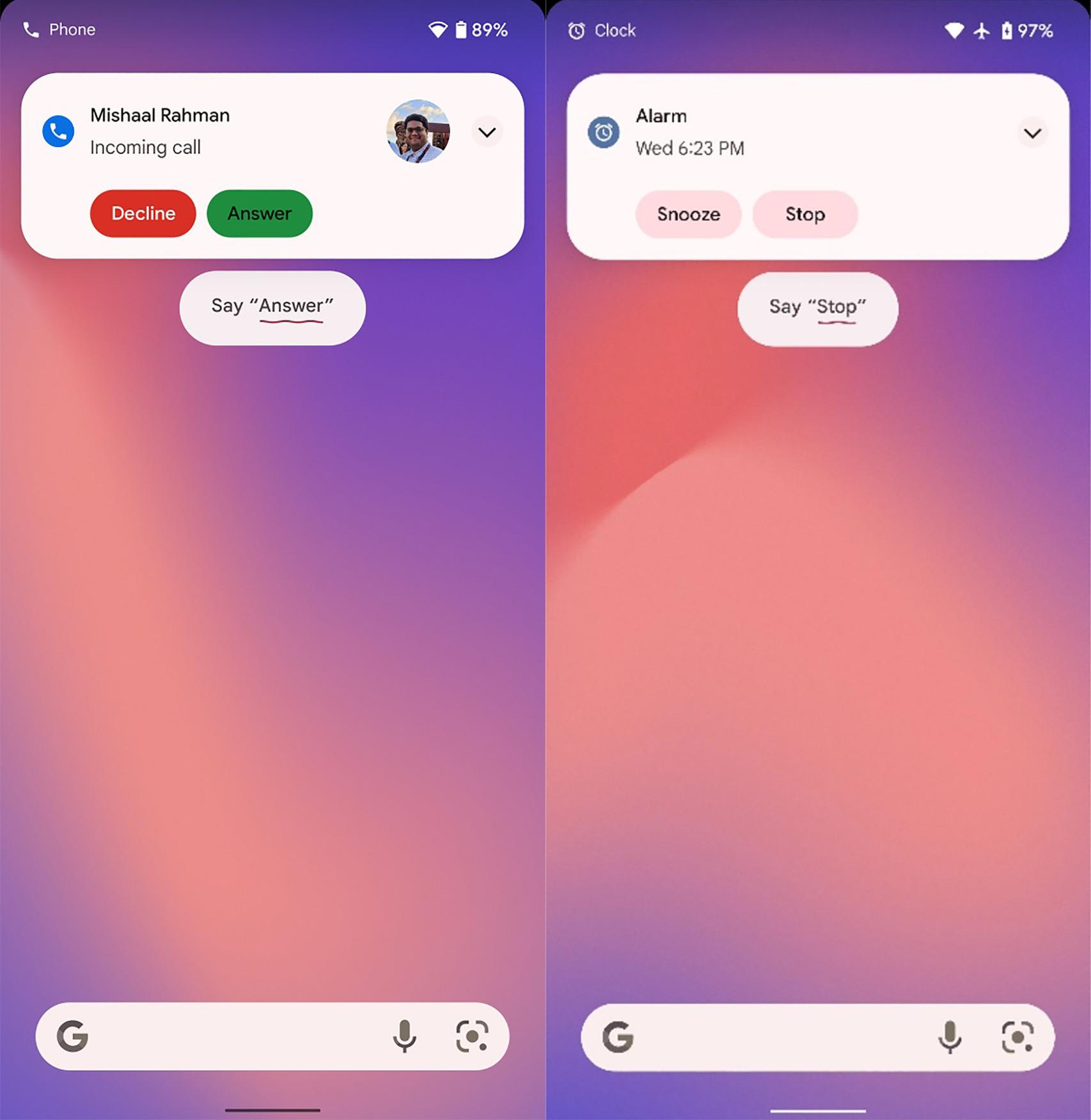 Algunas frases rápidas