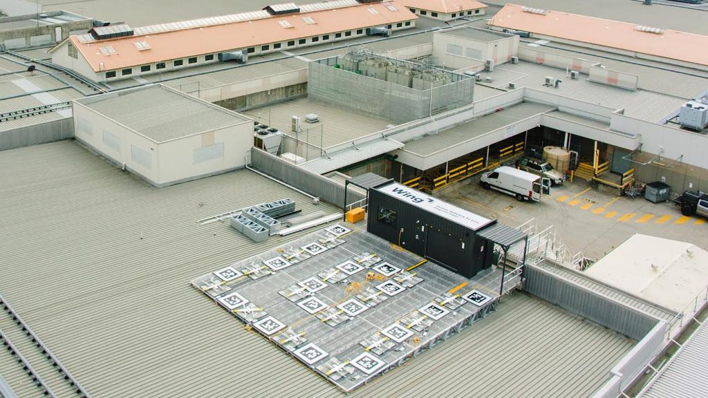 Tejado en el que despegan los drones.