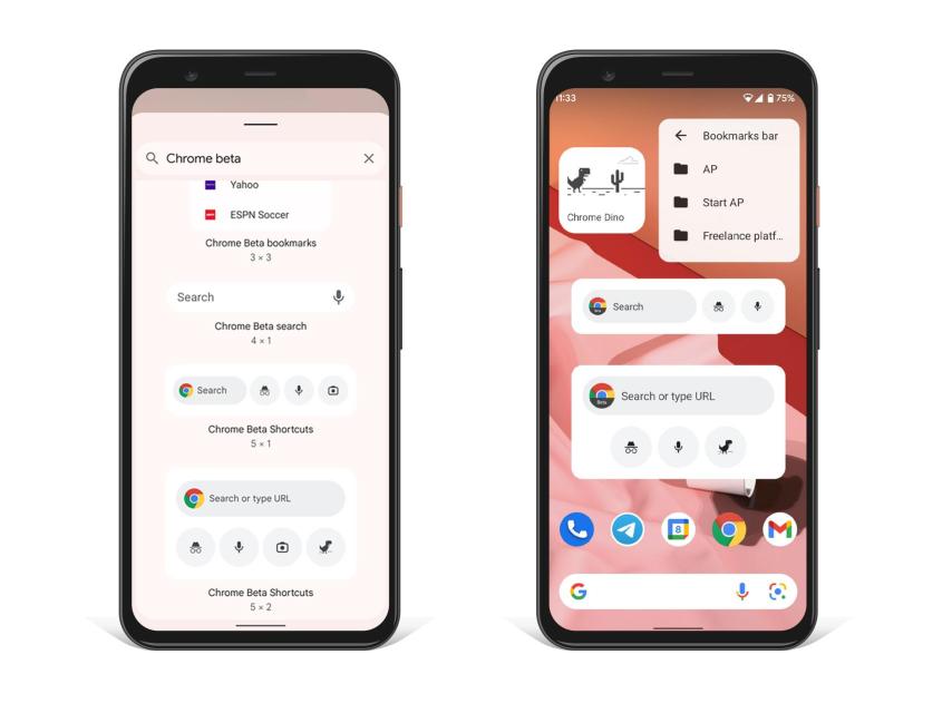 Widgets Google Chrome