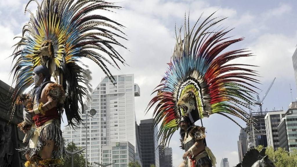 Celebración del 'Día de la Raza' en México.