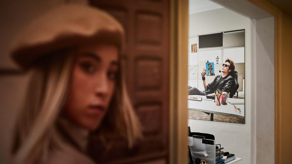 La agencia Vizz, con sede en Barcelona, está decorada con imágenes de sus representados.