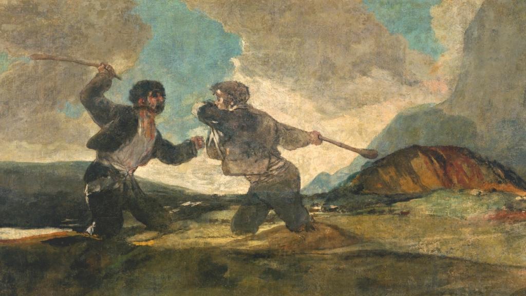 El famoso 'Duelo a garrotazos' de Goya.