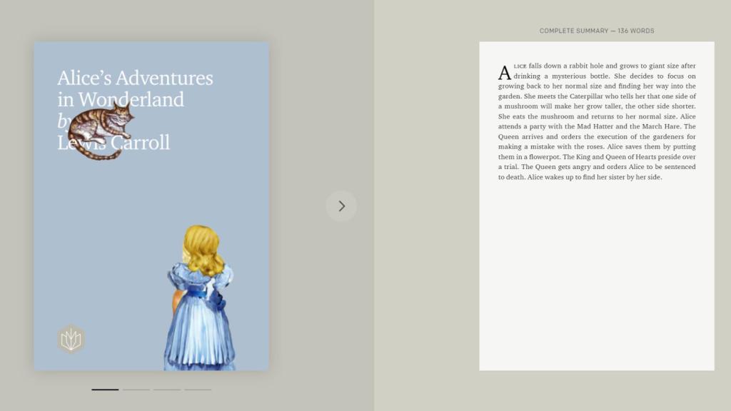 Resumen de Alicia en el País de las Maravillas por una IA