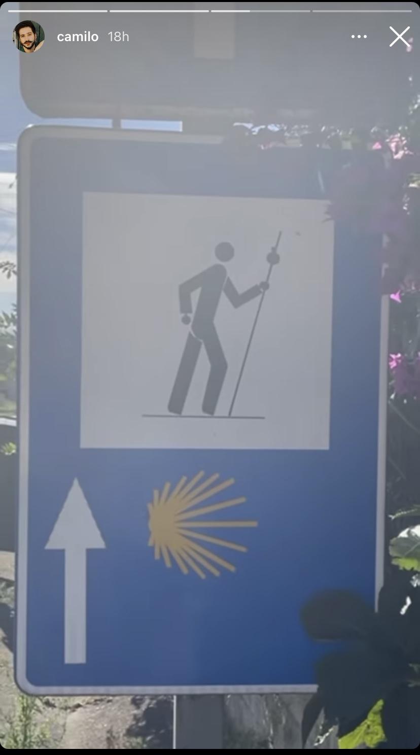 Camilo comparte en Instagram Stories los paisajes del Camino