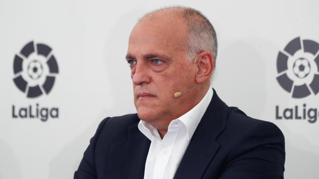 Javier Tebas en un acto comercial de LaLiga