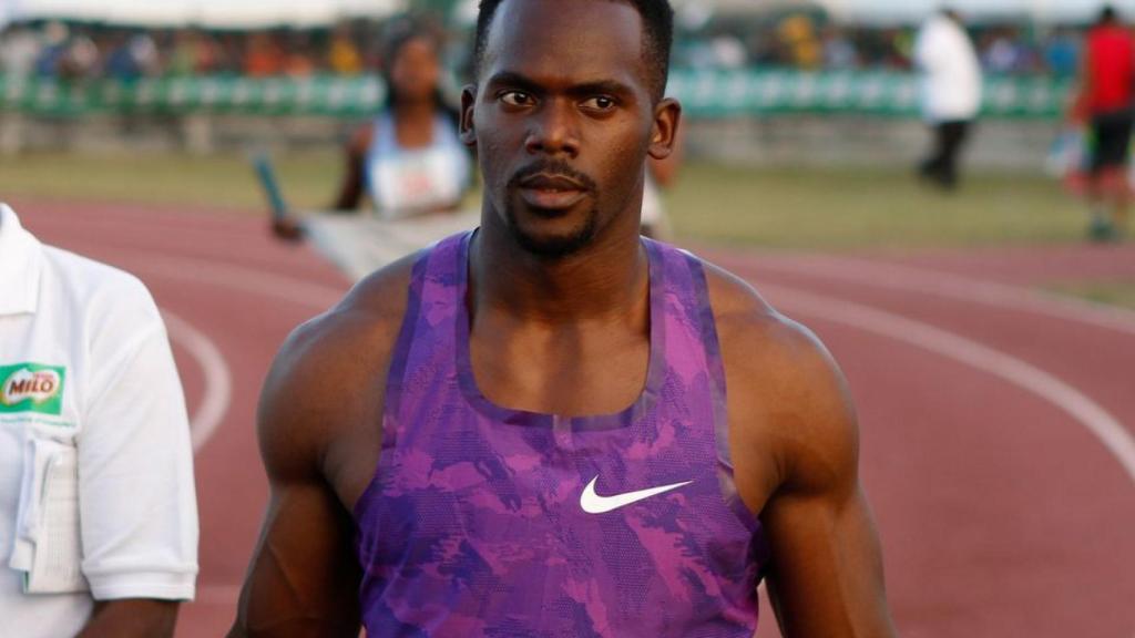 Nesta Carter antes de una competición