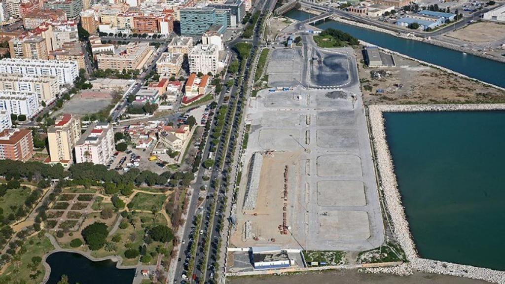Imagen de archivo de los terrenos de San Andrés, en el puerto de Málaga.