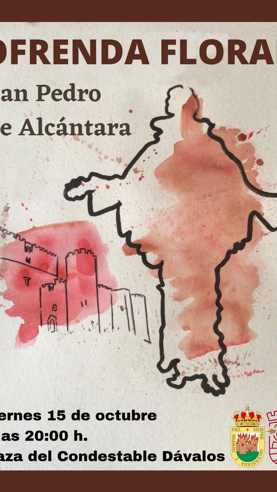 Cartel de la ofrenda floral de Arenas de San Pedro