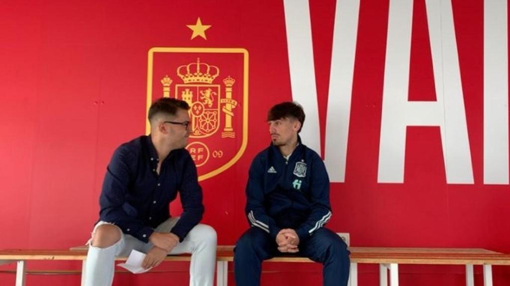 Rodri Sánchez, durante la entrevista con EL ESPAÑOL