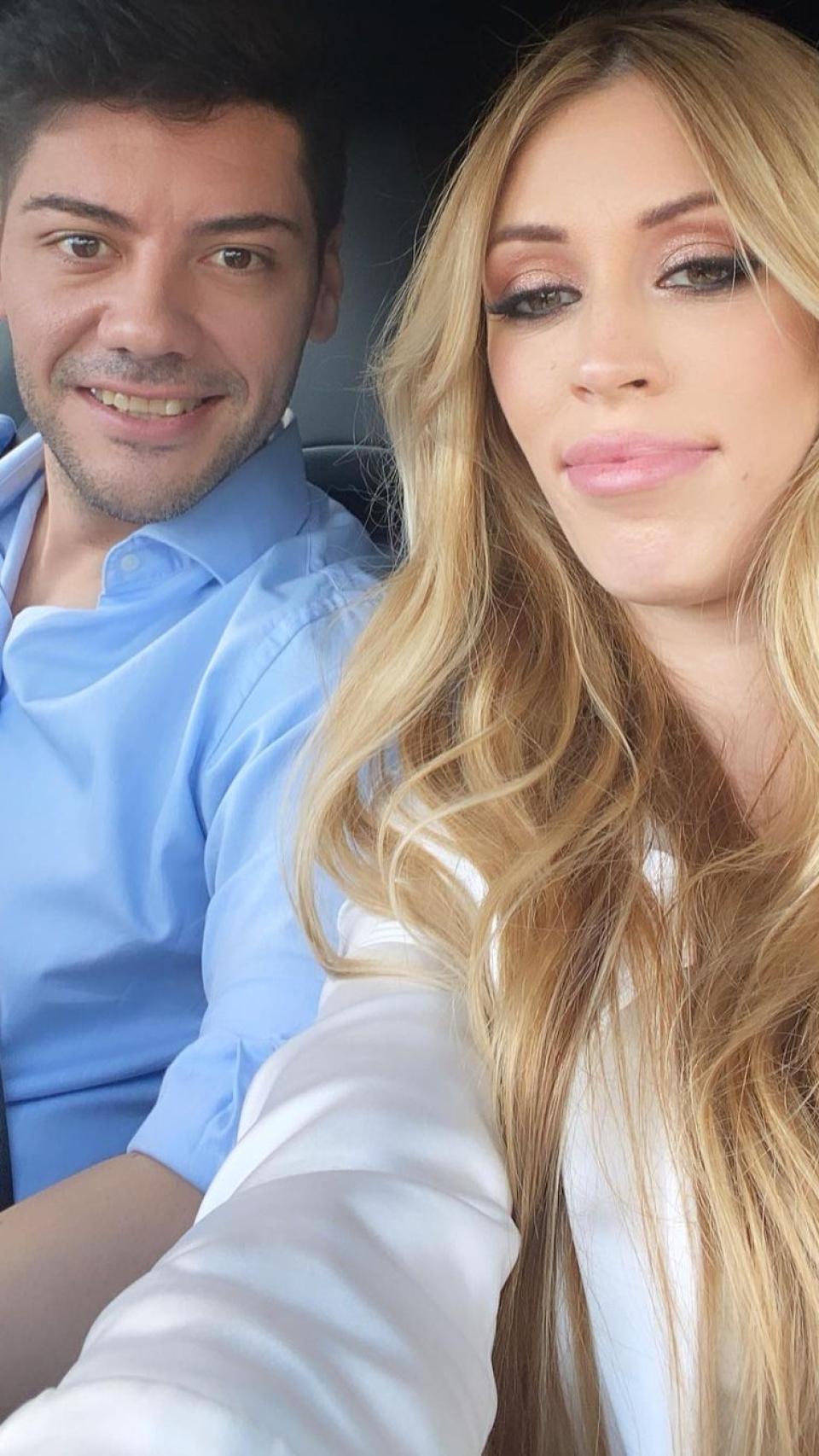 Miriam junto a su pareja actual en una imagen de sus redes sociales.