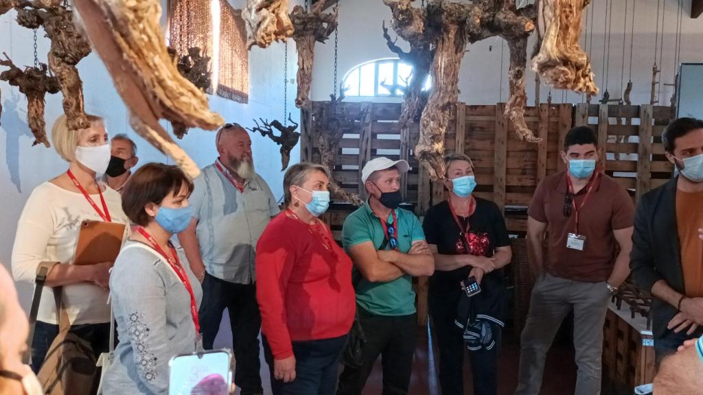 Un momento de la visita