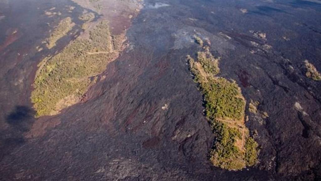 Las 'kipukas' del volcán de La Palma.