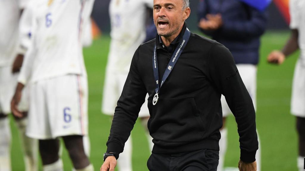 Luis Enrique, tras recoger la medalla de subcampeón de la Nations League