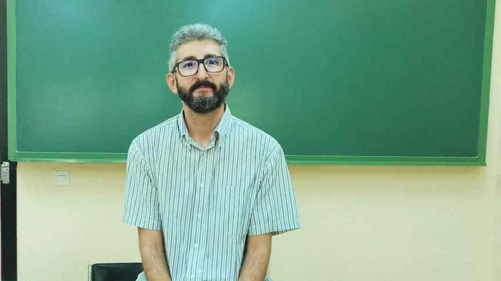 Borja Delgado, profesor de Biología y Geología del IES África, en Fuenlabrada, Madrid