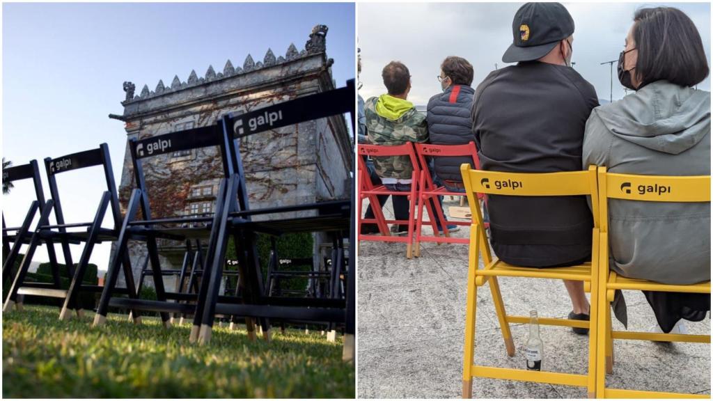 Sillas tratadas con PurifAir en distintos eventos.