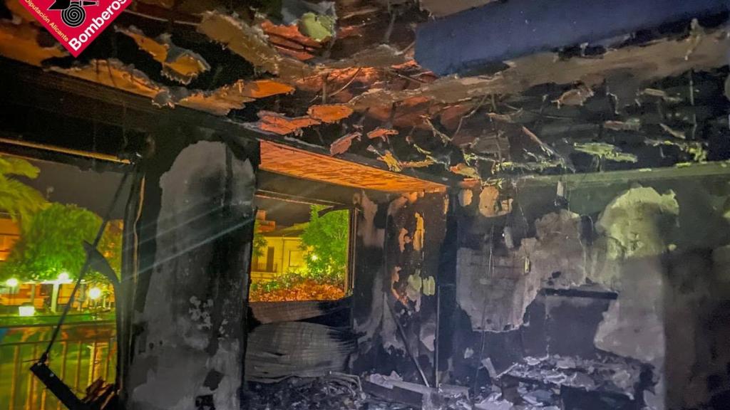 Incendio vivienda Novelda.