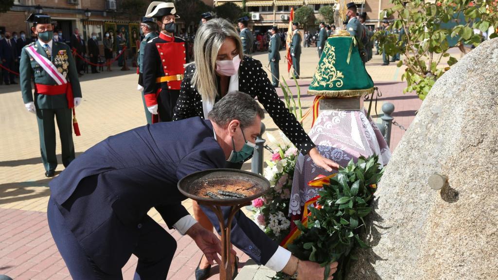 Ofrenda a la Virgen del Pilar en Toledo. Foto: Óscar Huertas