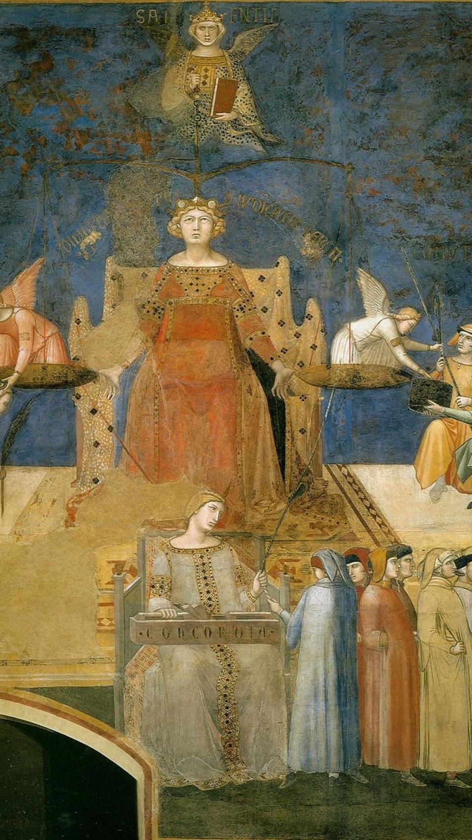 Alegoría sobre el buen gobierno, de Ambrogio Lorenzetti.