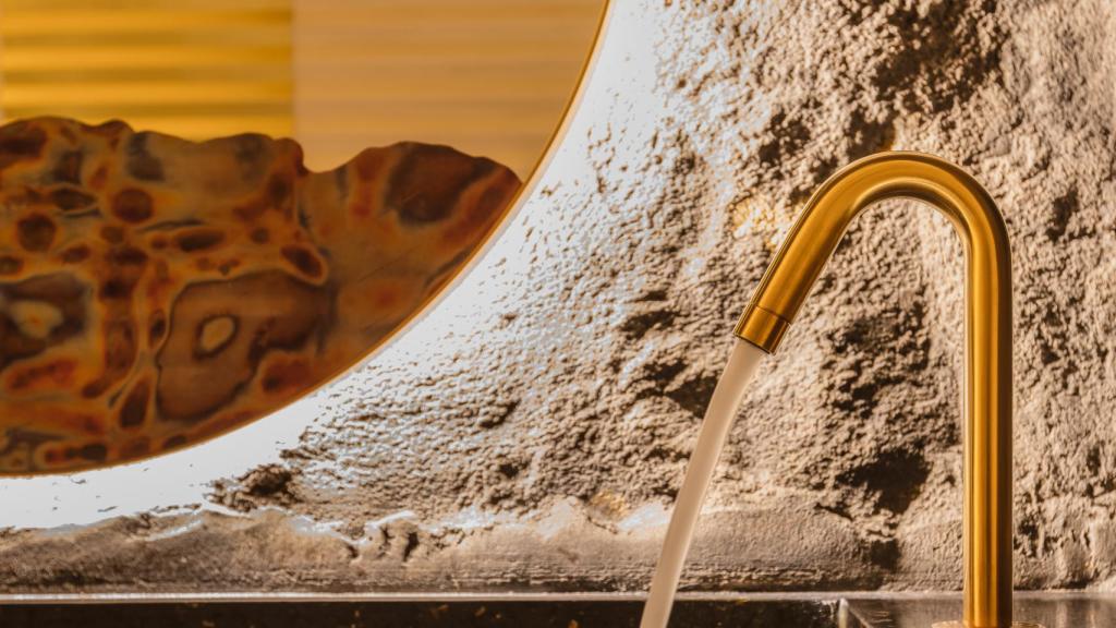 Detalle del baño del restaurante Leña, del grupo Bibo.