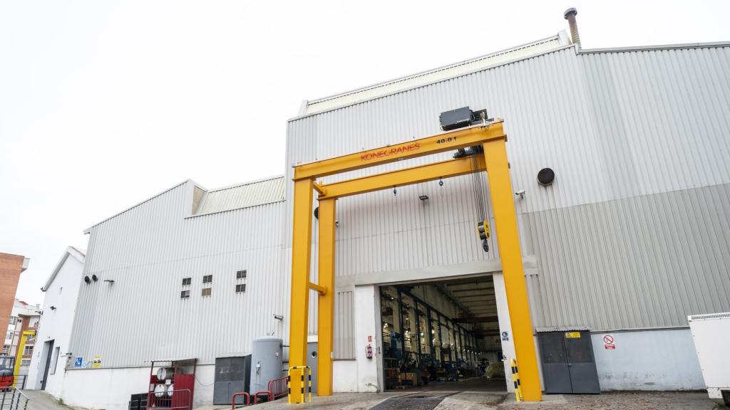 Puente grúa exterior del e-Motion Center de ABB. FOTO: ABB