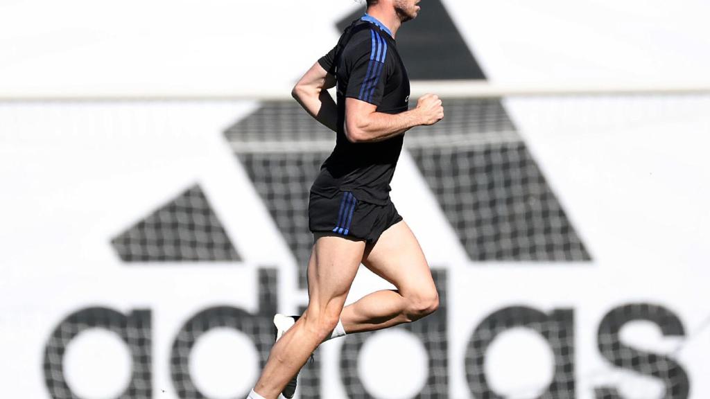 Gareth Bale, durante un entrenamiento con el Real Madrid