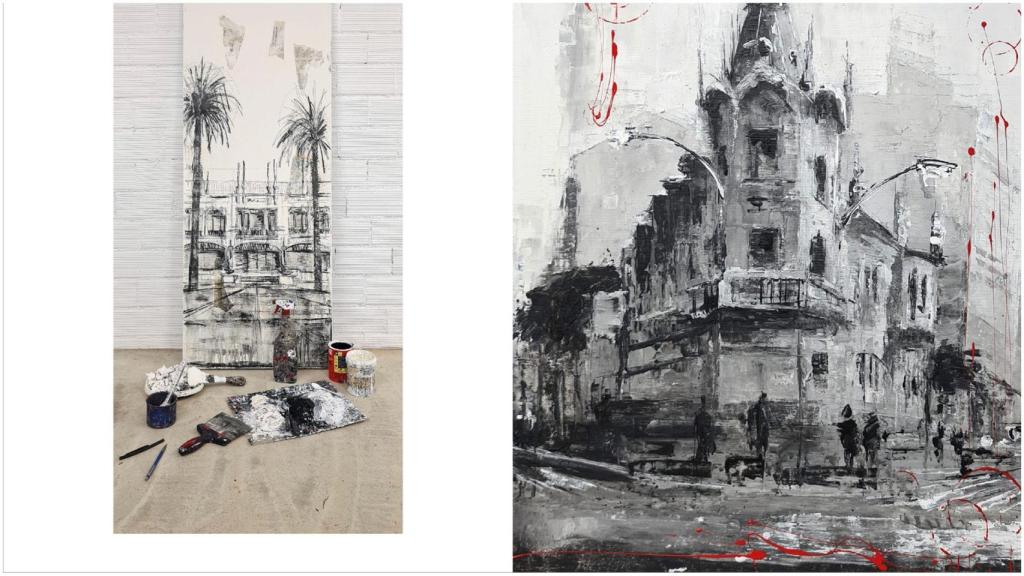 Obras de Óscar Cabana.