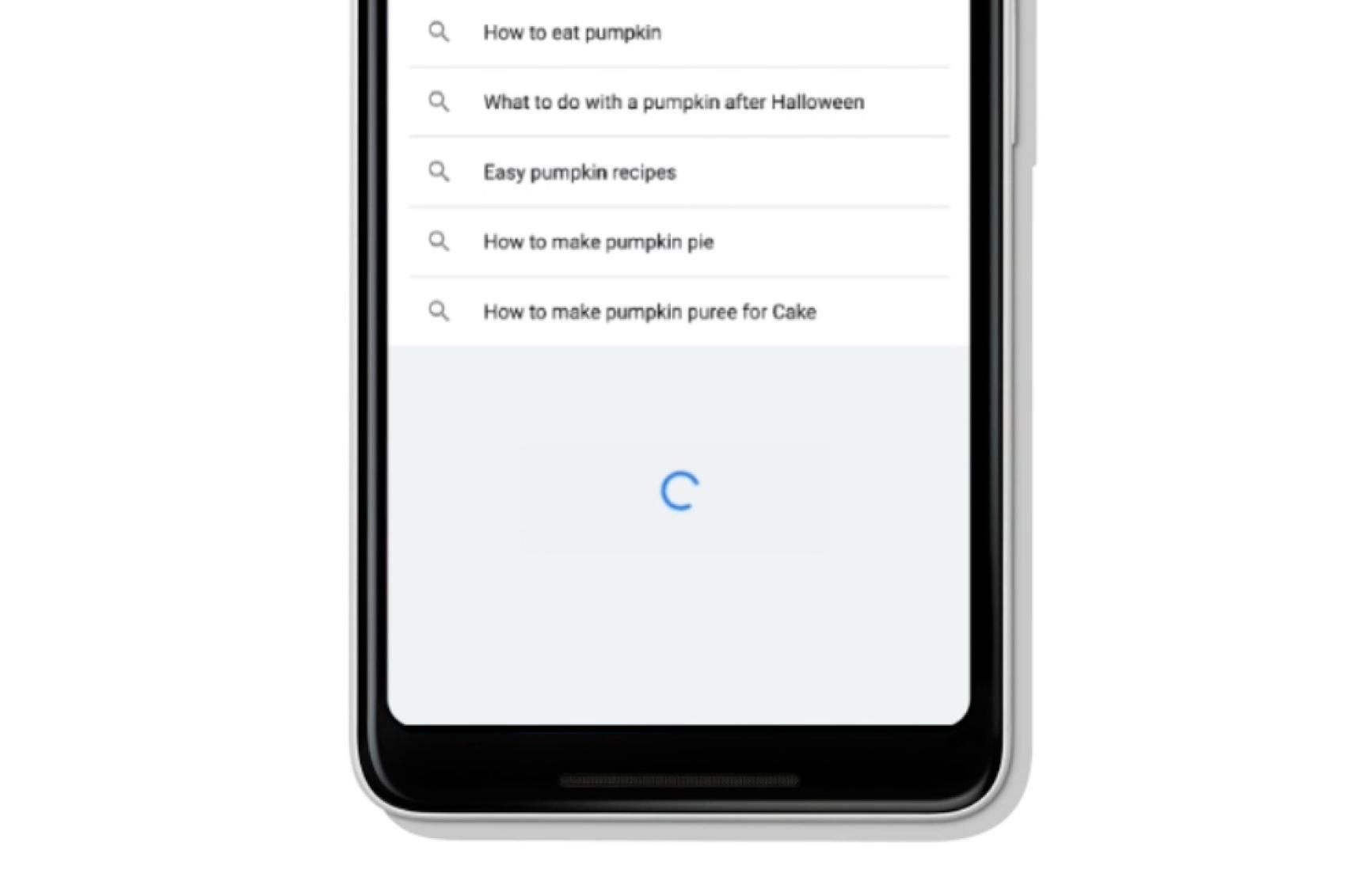 Lista de resultado de Google cargando más páginas cuando llegamos al final
