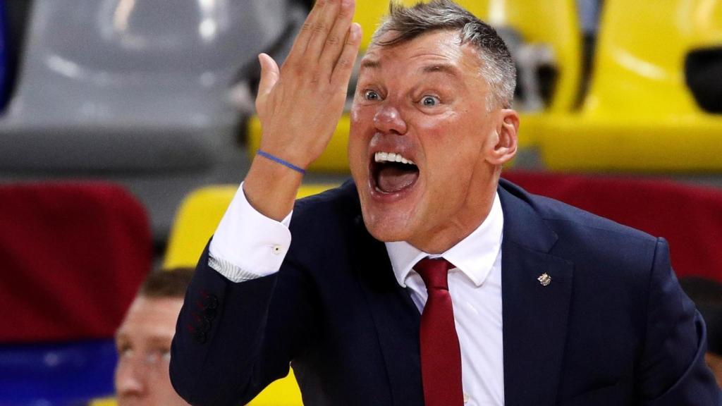 Sarunas Jasikevicius, en un partido del Barcelona Basket de la Euroliga