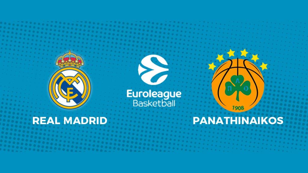 Real Madrid - Panathinaikos: siga en directo el partido de la Euroliga