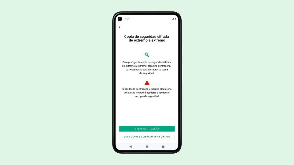 Copias de seguridad cifradas en WhatsApp