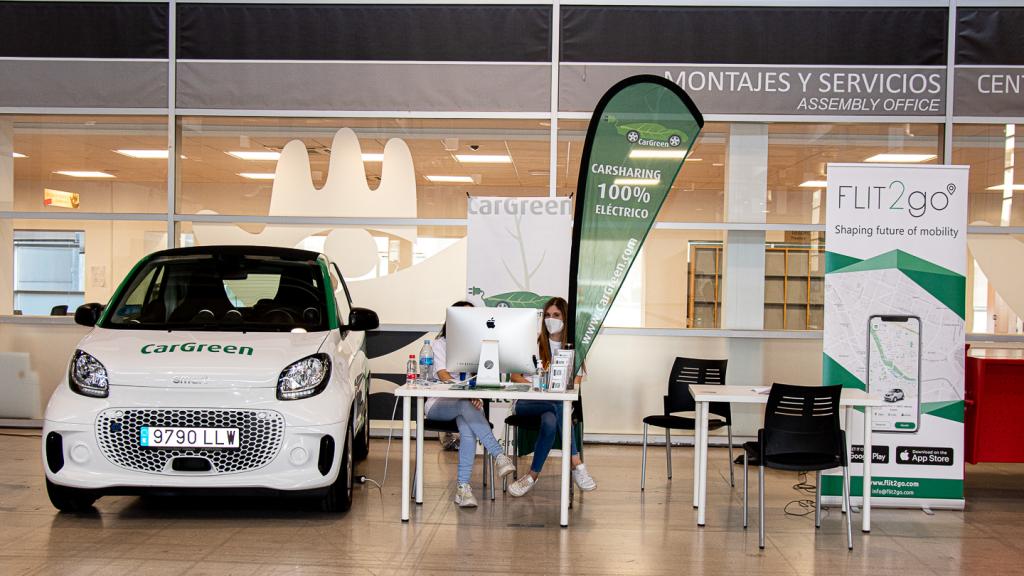 Parque del equipo de CarGreen que asistió el pasado jueves a Smart Mobility Valencia.