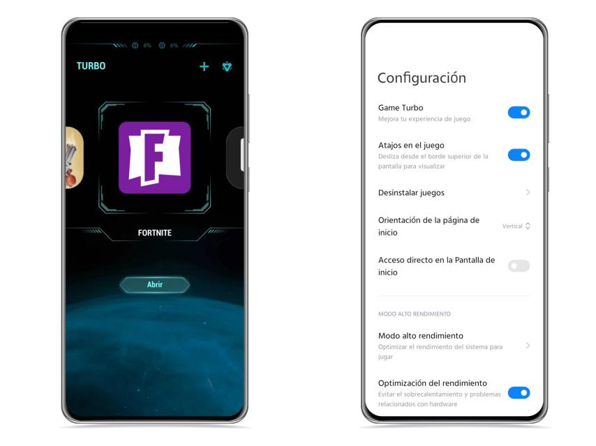 Configuración de Game Turbo