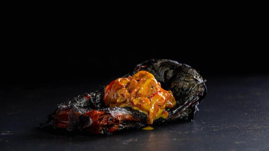 Pimientos asados a la candela